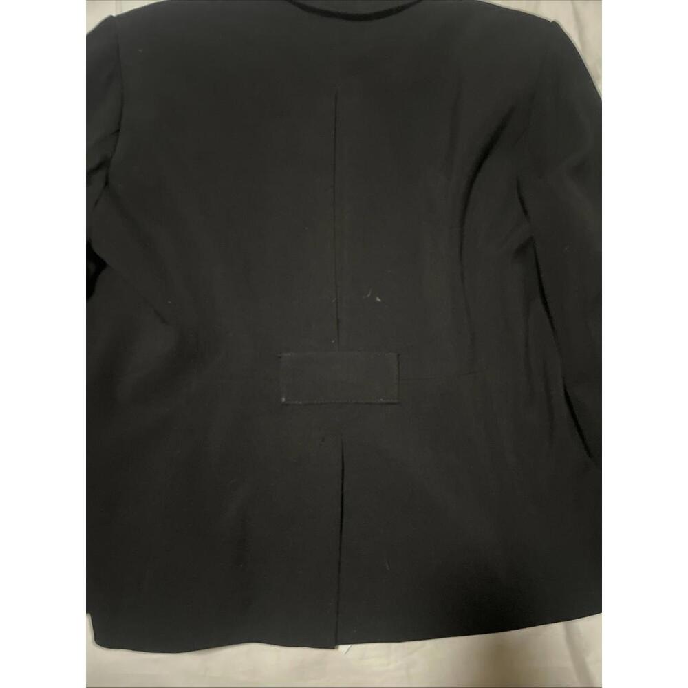 Signature By Larry Levine blazer Size 14 Black With Green Lining - Picture 5 of 5